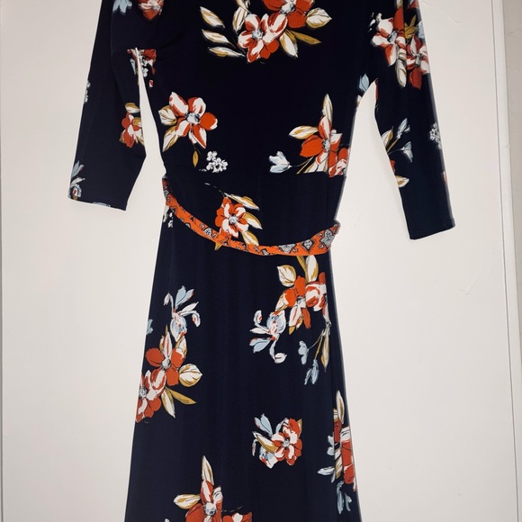 Leota Black Floral Long Sleeve Dress - Picture 5 of 5